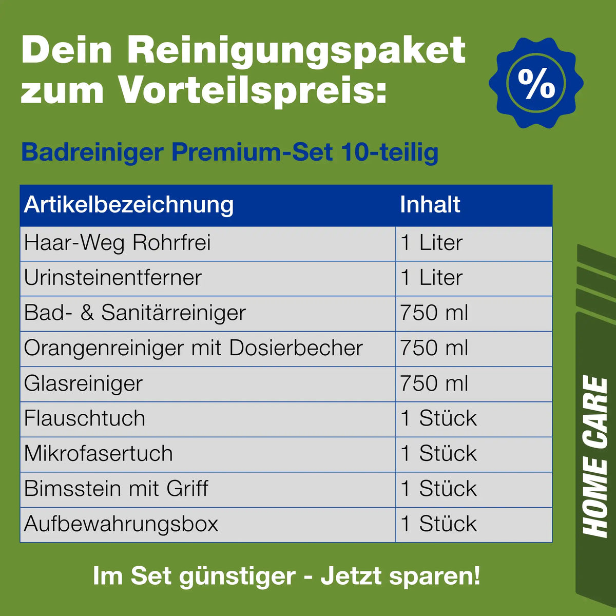 Dein Reinigungspaket zum Vorteilspreis
