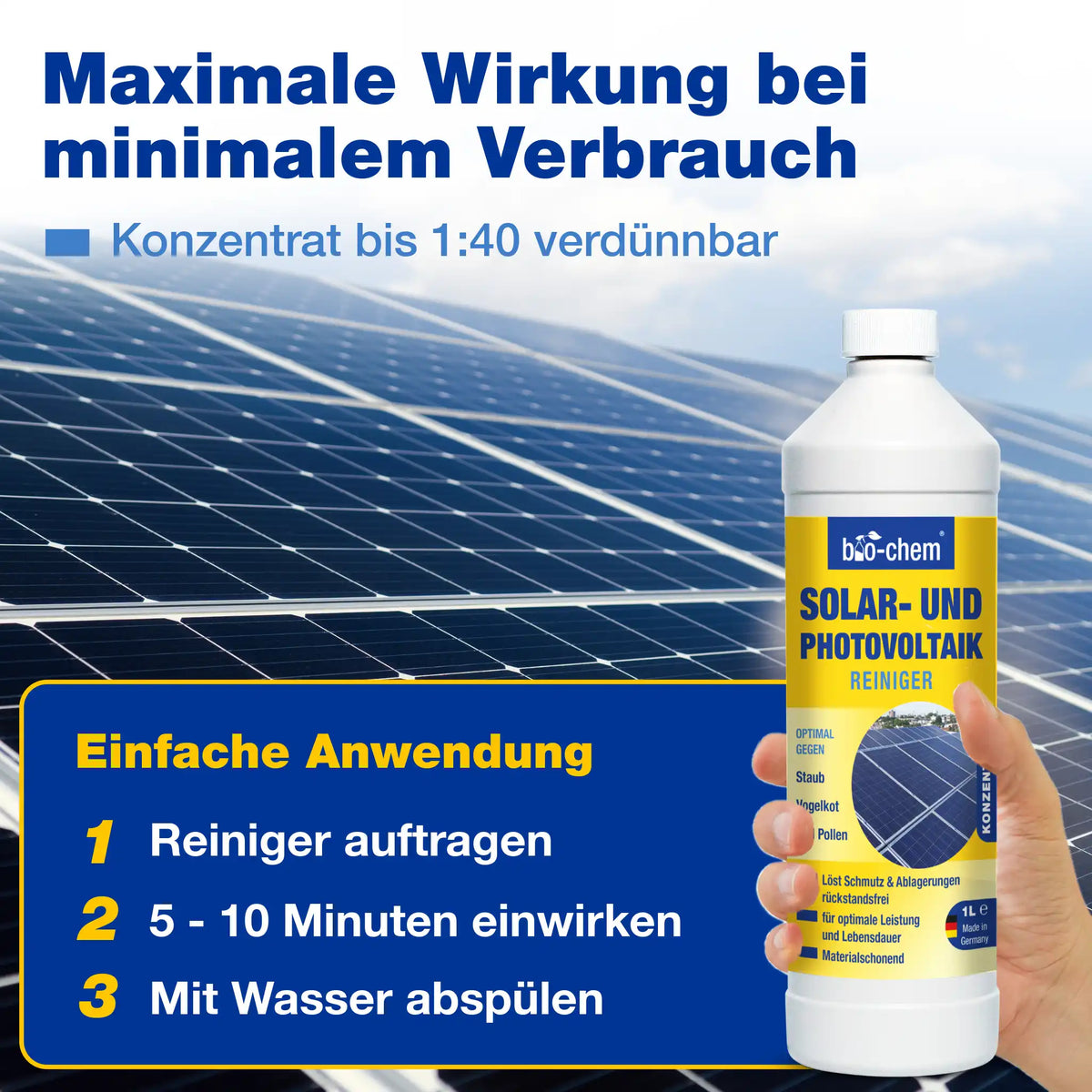 Photovoltaikreiniger (1 L + Schaumsprüher)