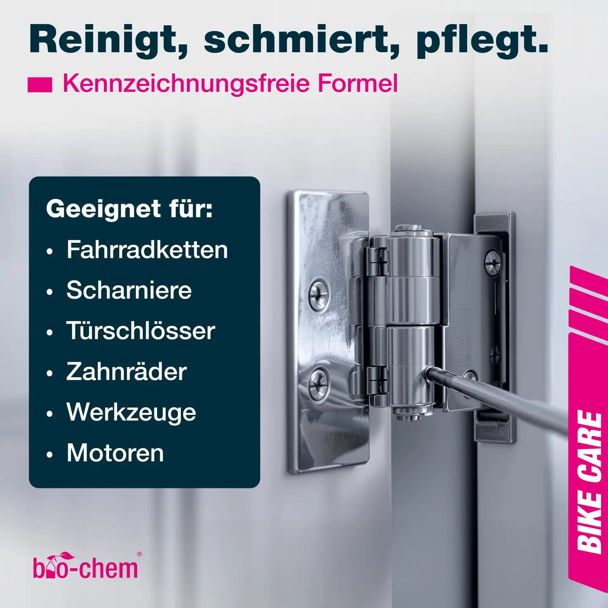 bio-chem Multispray pflegt und schmiert