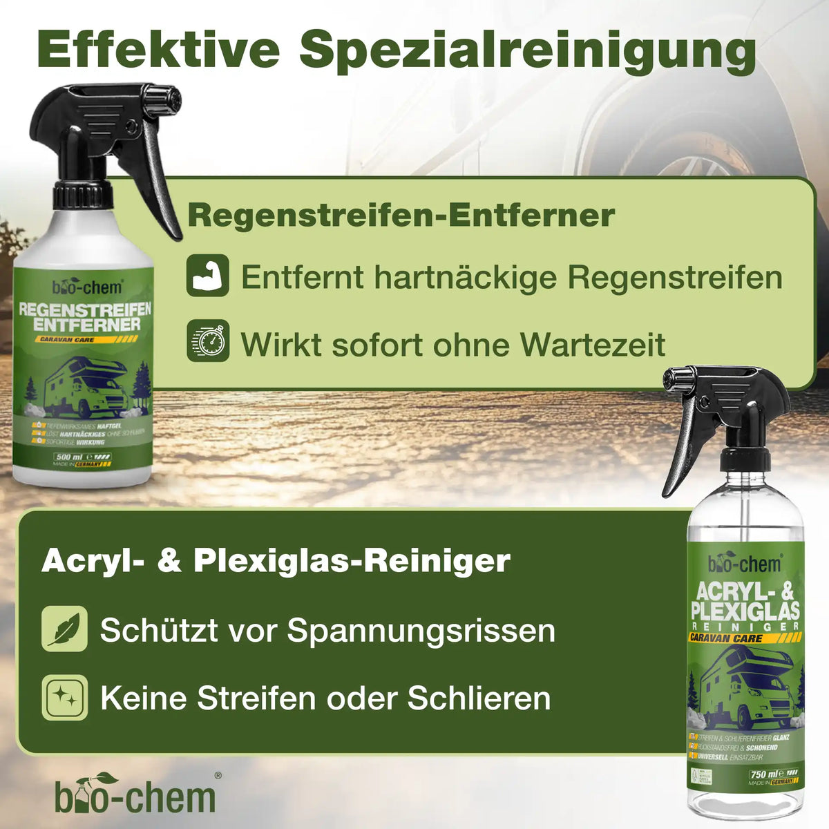 Caravan Außenreinigung Set (PROFI 6-teilig)