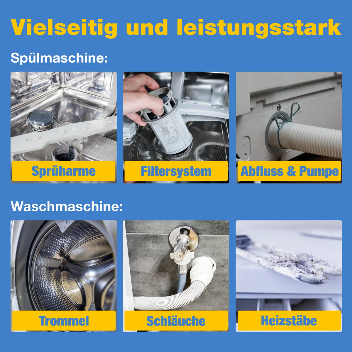 Maschinenreiniger für Waschmaschine & Spülmaschine (1 L)