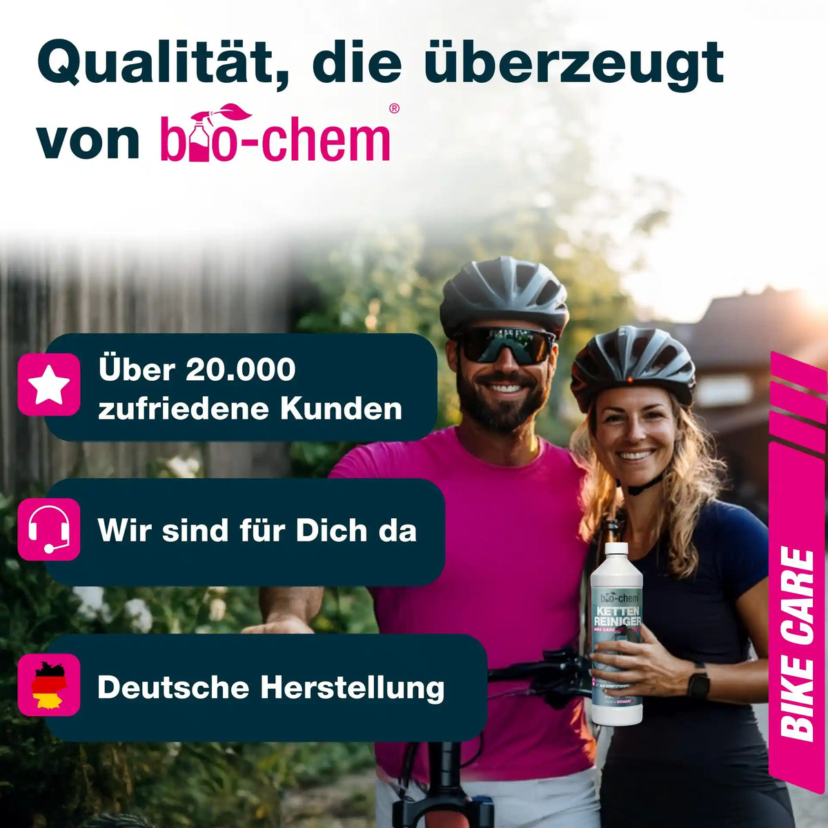 bio-chem Fahrradreiniger aus deutscher Herstellung mit über 20.000 zufriedenen Kunden und Kundensupport.