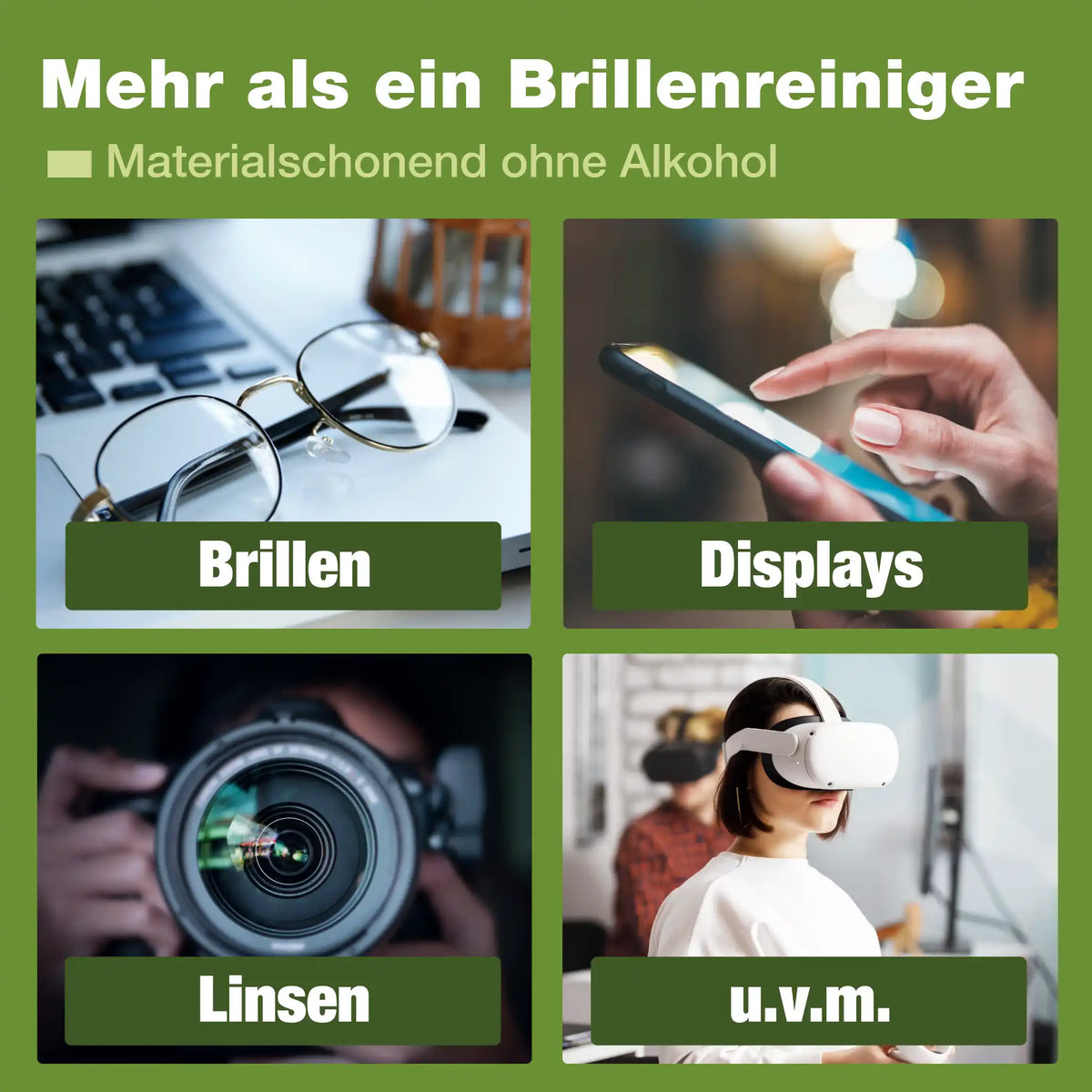 Brillenreiniger (5x 250 ML + Tuch)