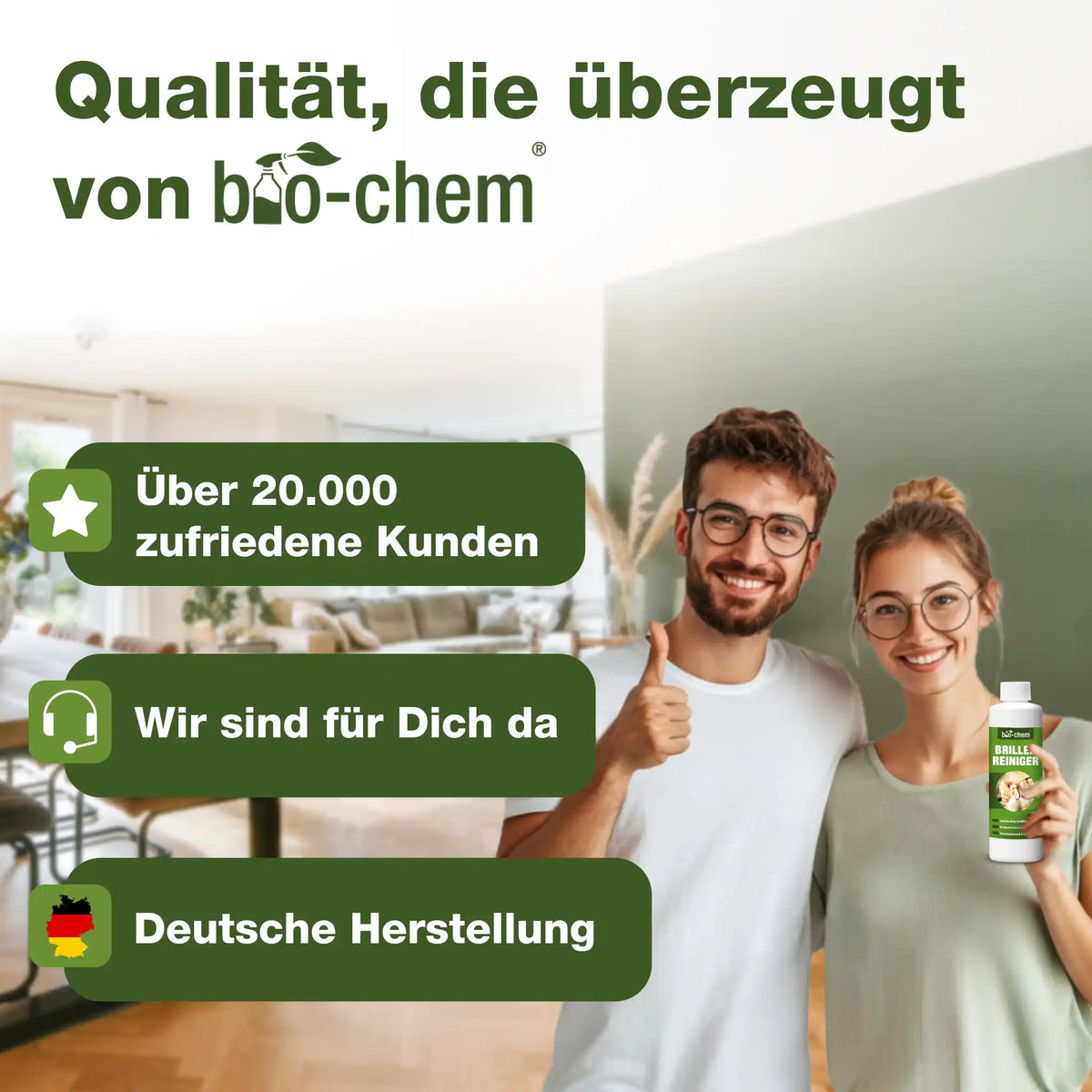 Brillenreiniger (5x 250 ML + Tuch)