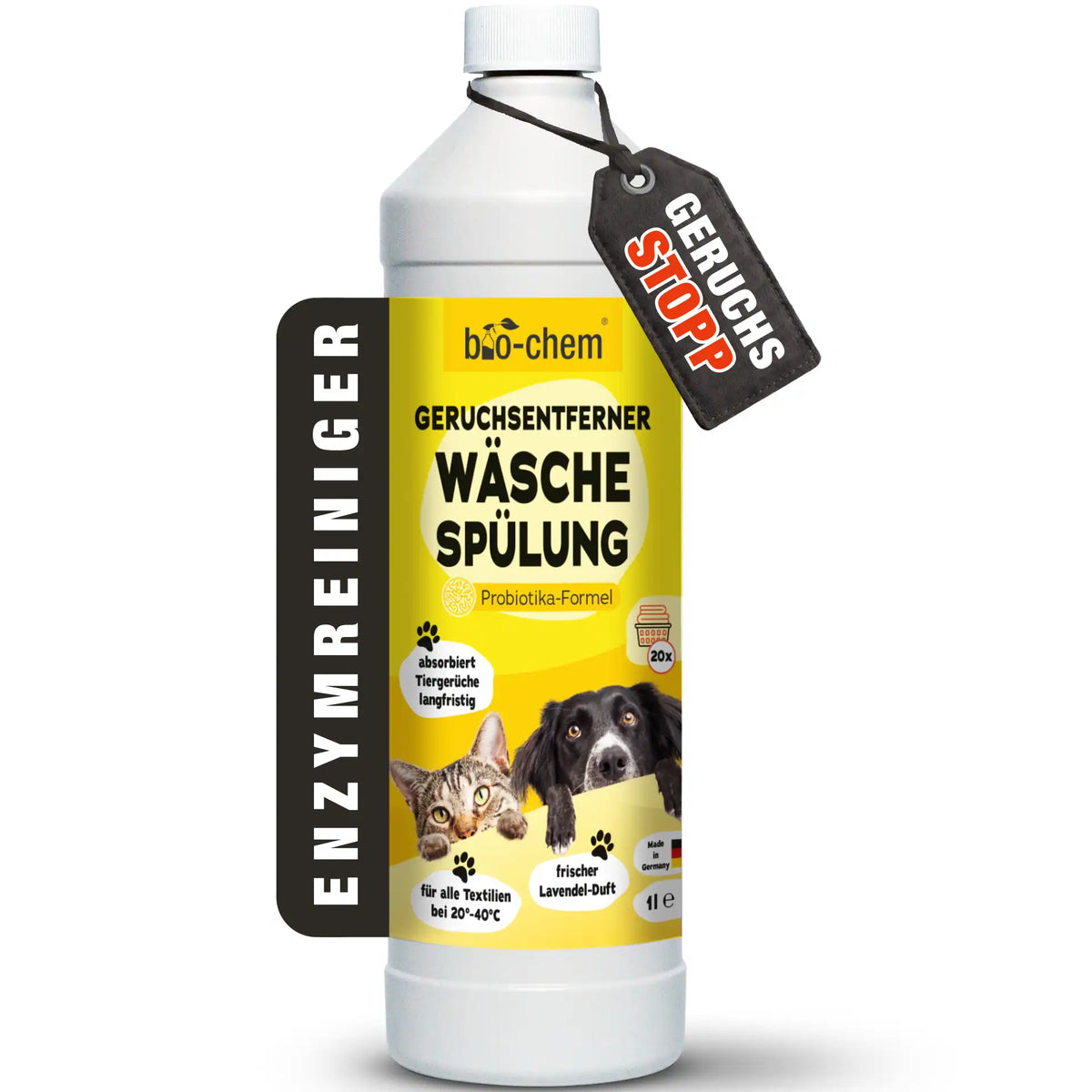 Geruchsentferner Wäschespülung Gerüche Tiere