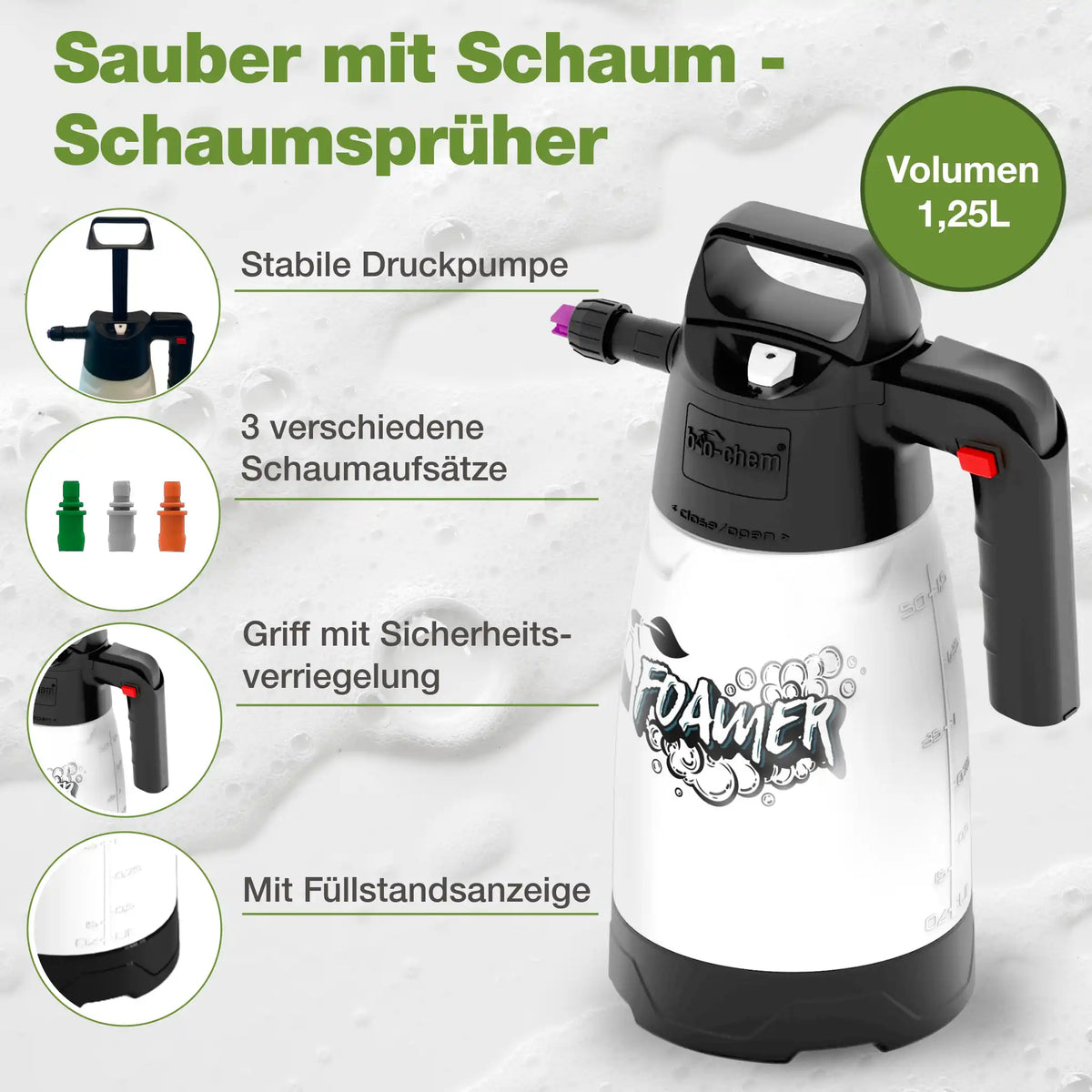 Steinreiniger & Fassadenreiniger (5 L + Schaumsprüher)