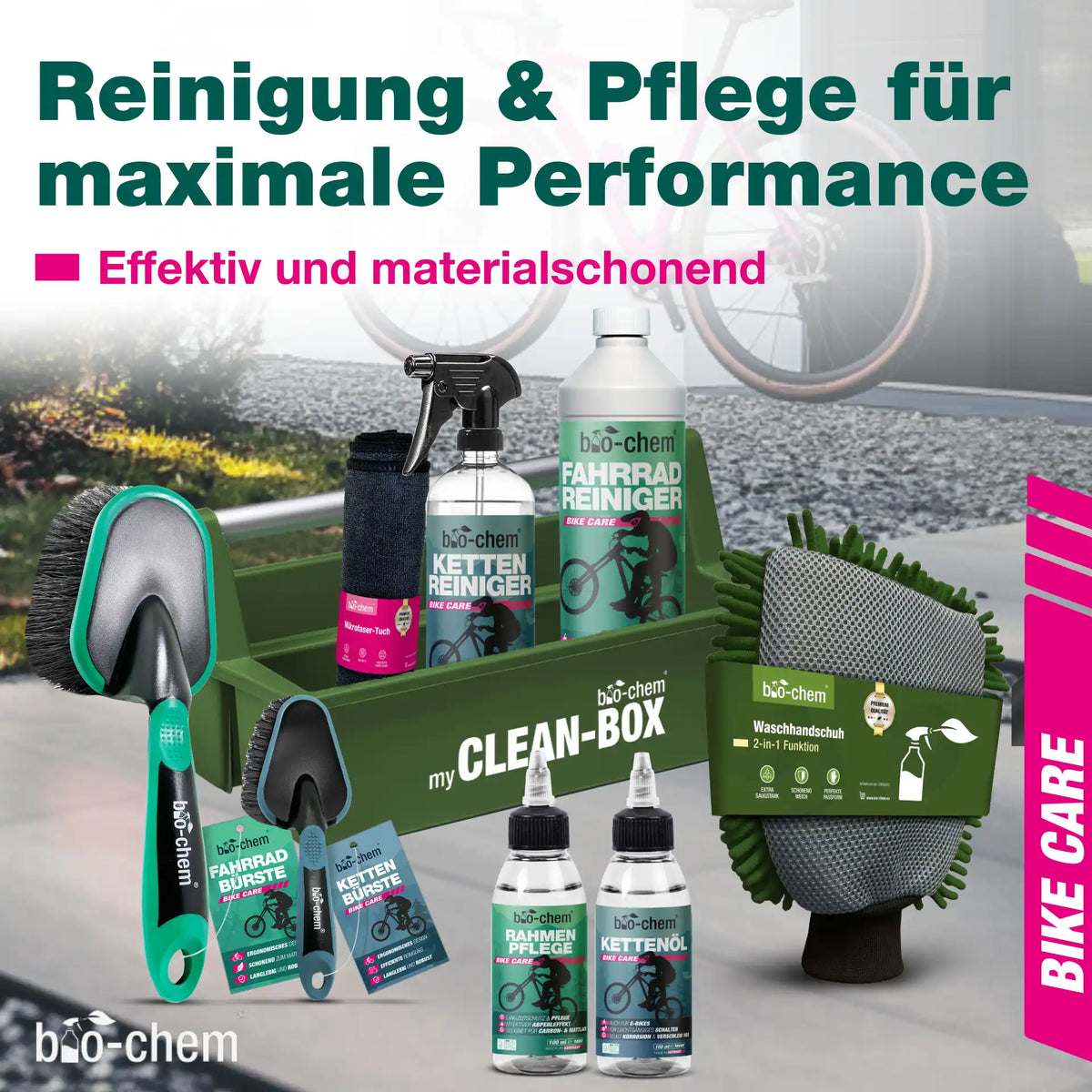 Fahrradpflege-Set (PREMIUM 9-teilig)