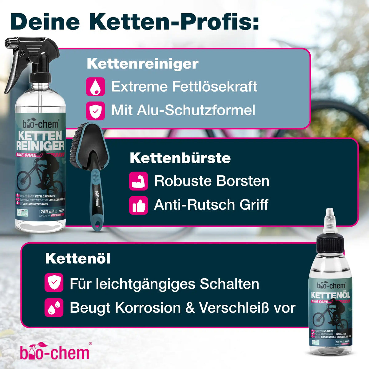 Fahrradpflege-Set (PREMIUM 9-teilig)