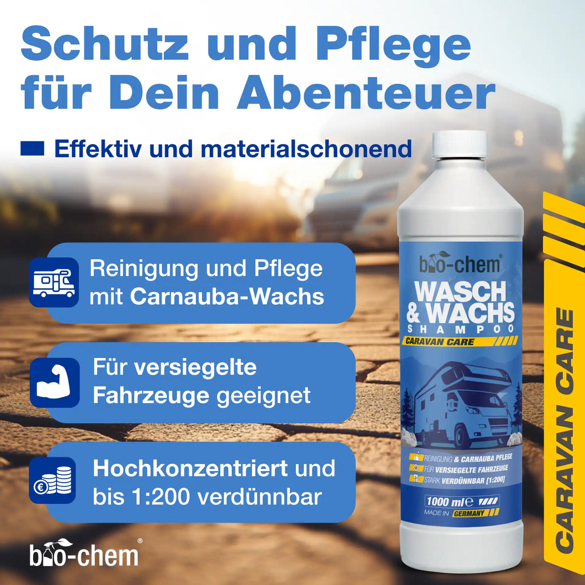 Wasch & Wachs Shampoo (1 L + Schaumsprüher)