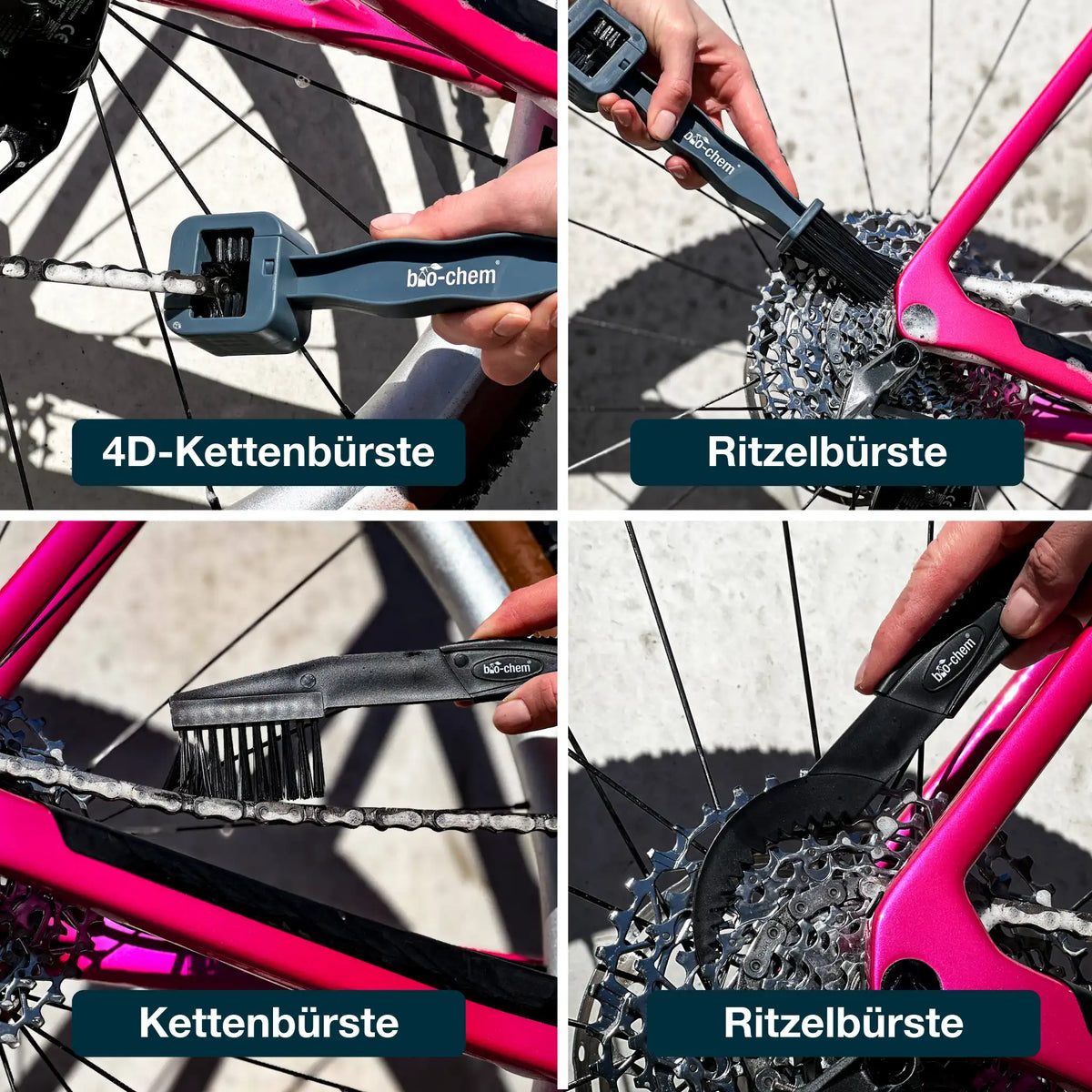 Fahrradreinigung Zubehör-Set (PREMIUM 9-teilig)