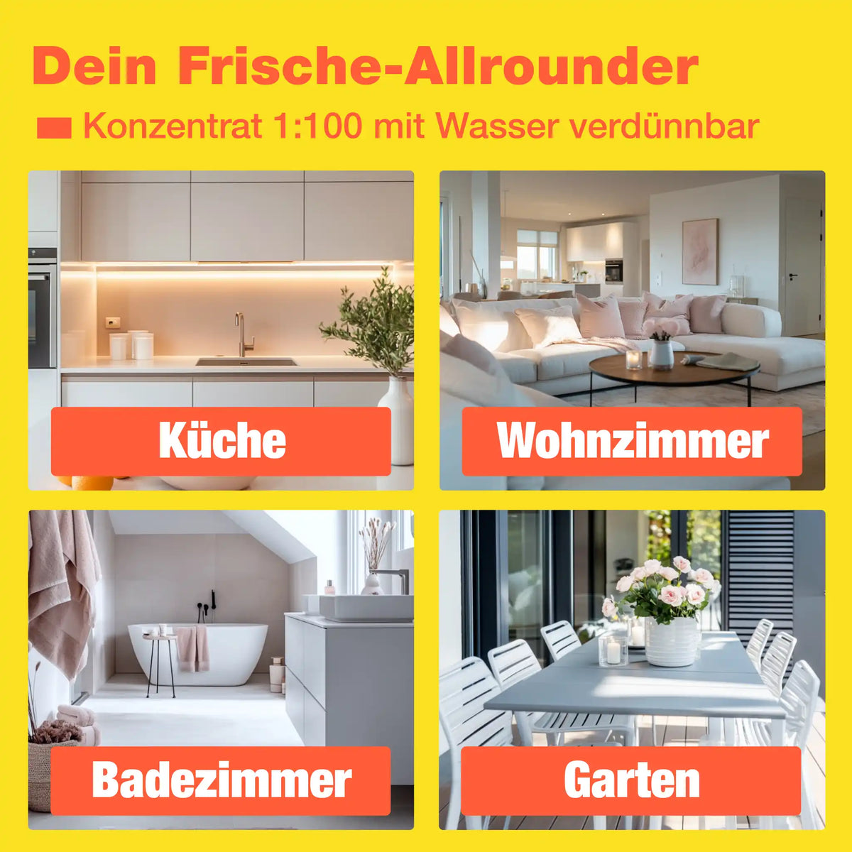 Orangenreiniger Konzentrat (750 ML + Mischflasche)