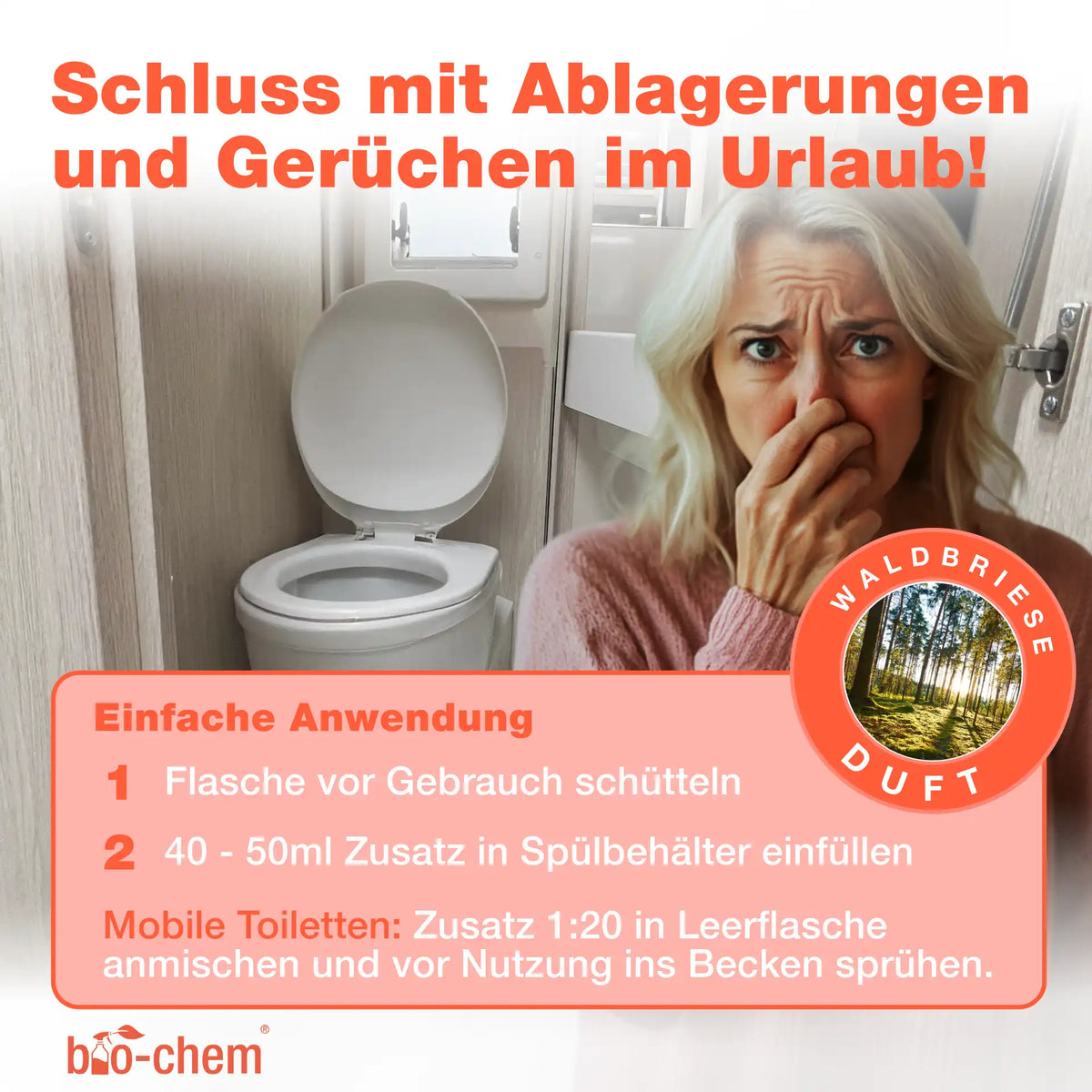 bio-chem Caravan Care saubere Toilette