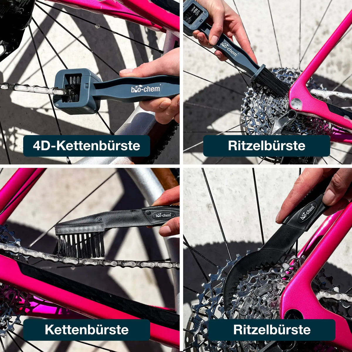 Fahrradreinigung Zubehör-Set (6-teilig)