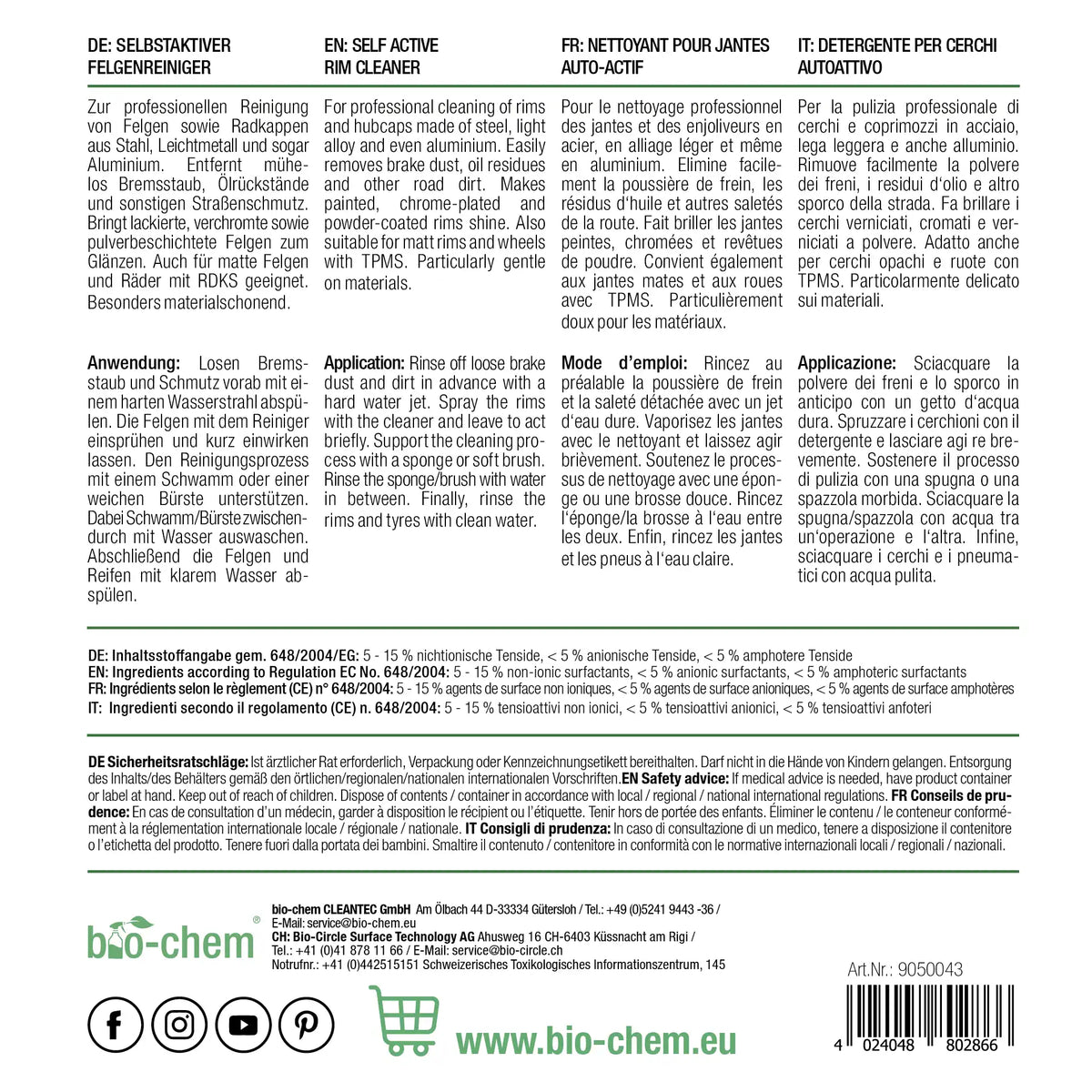 Felgenreiniger (750 ML)