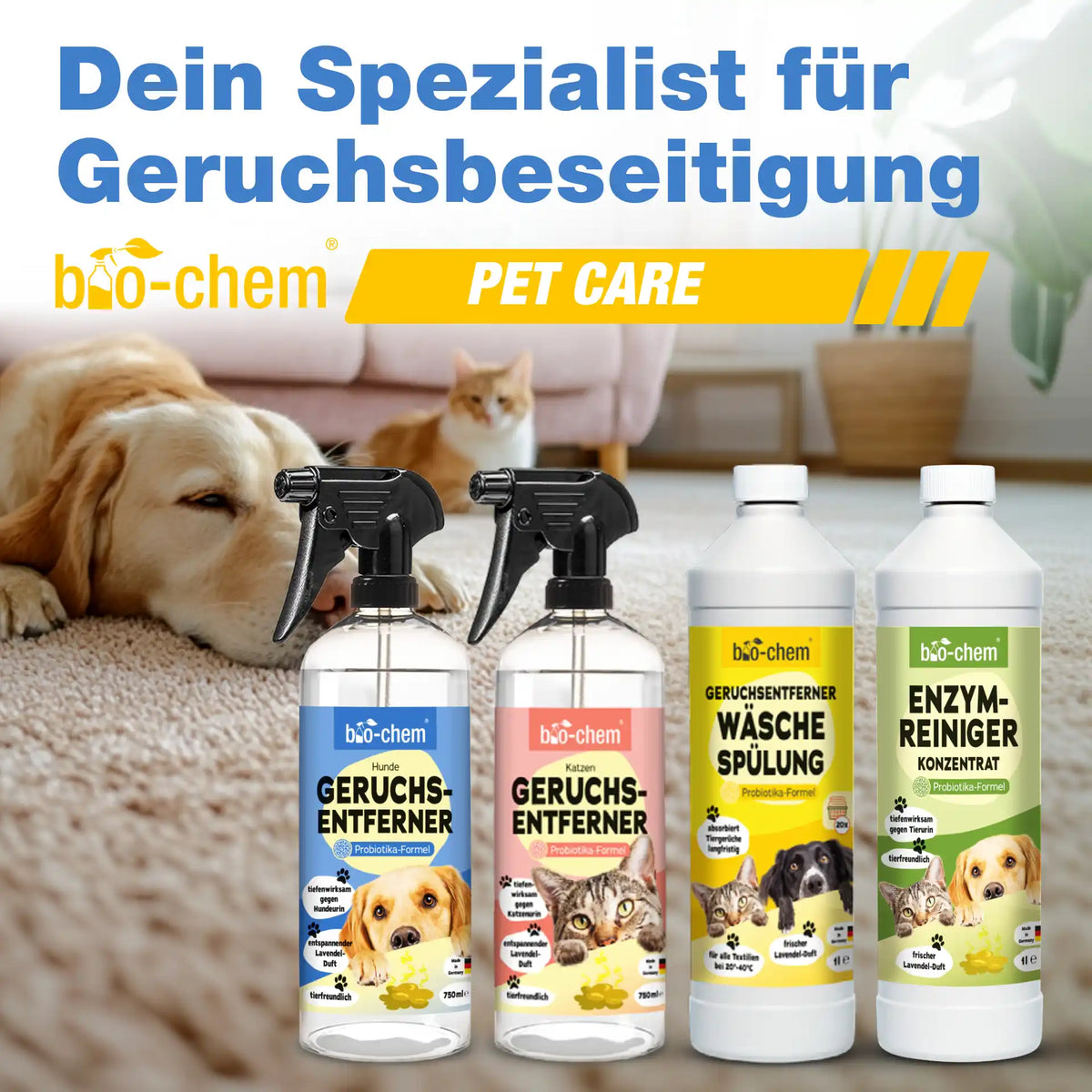 Geruchsentferner Hund + Wäschespülung (2-teilig)