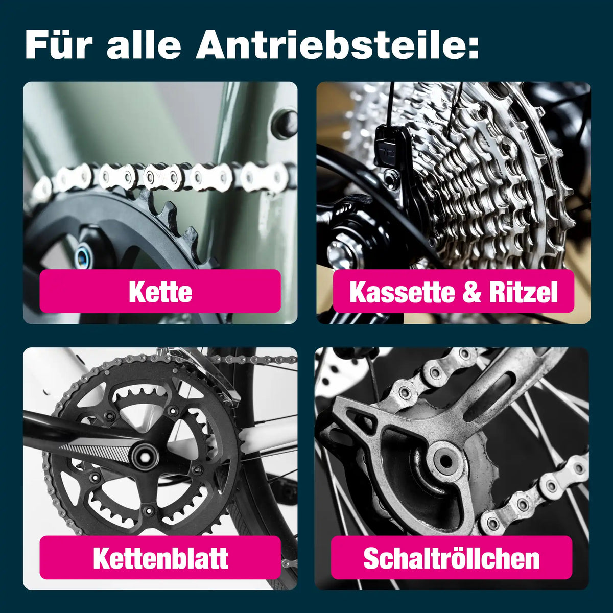 Anwendung für alle Antriebsteile
