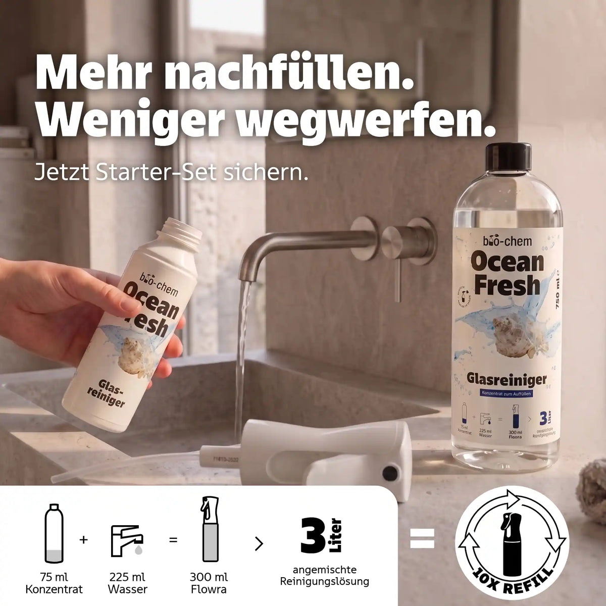refill glasreiniger konzentrat