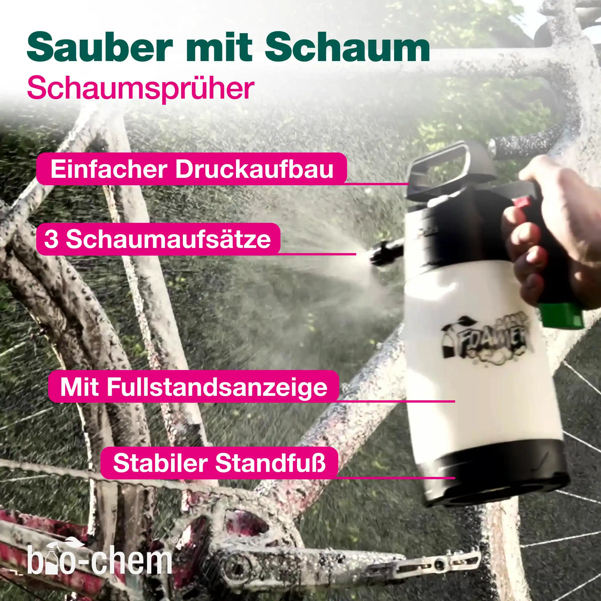 Fahrradreinigung Zubehör-Set (PREMIUM 9-teilig)